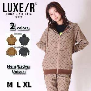 LUXE/R（ラグジュ） ジップアップ パーカー ラインストーン ストレッチ