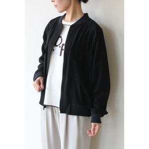 パシオーネ（PASSIONE）ジップアップブルゾン／ブラック