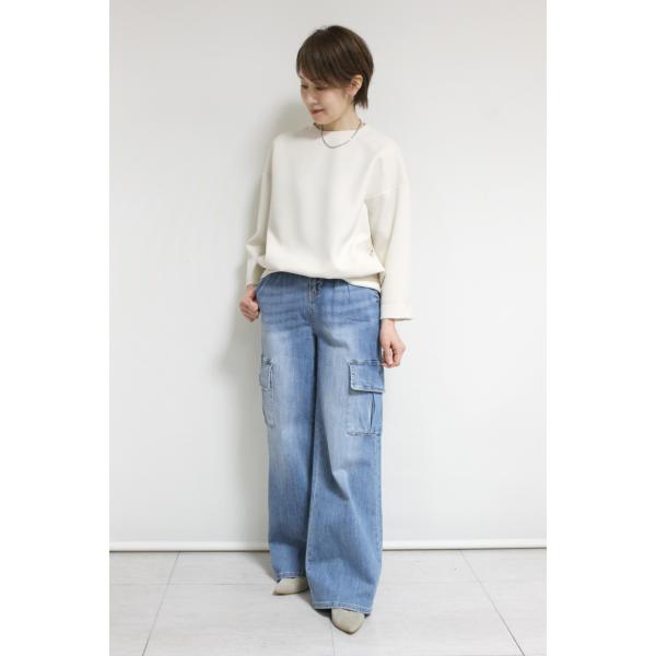 パシオーネ（PASSIONE）シボ感プルオーバーブラウス／アイージュ