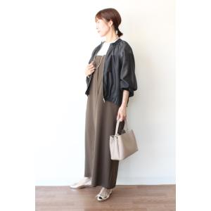 ディニテコリエ(Dignite Collier）シアーショートブルゾン／ブラック