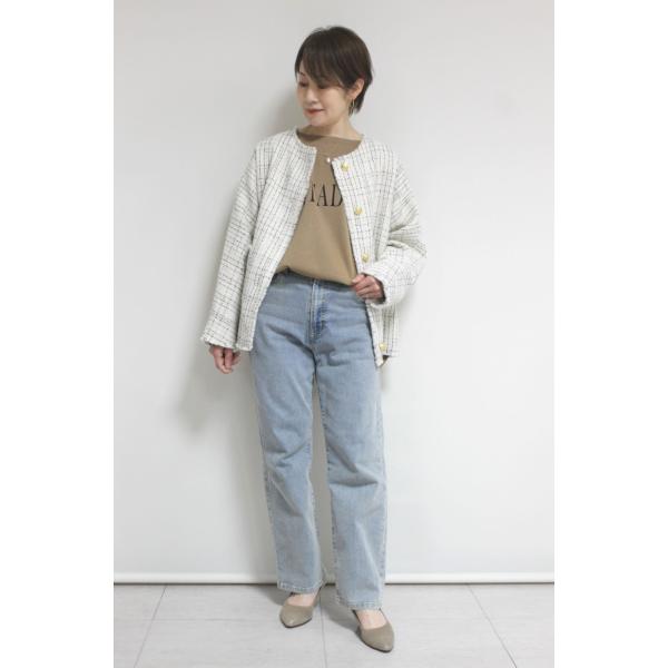 ディニテコリエ(Dignite Collier）ツィードジャケット／アイボリー