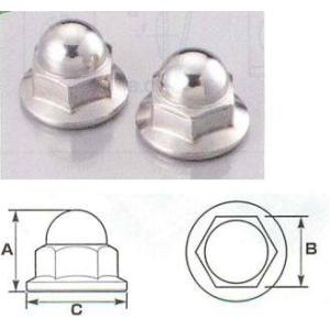 K-CON キタココンビニパーツ フランジ付袋ナット M6用/サイズ：(全長/A)10.5mm×(二...