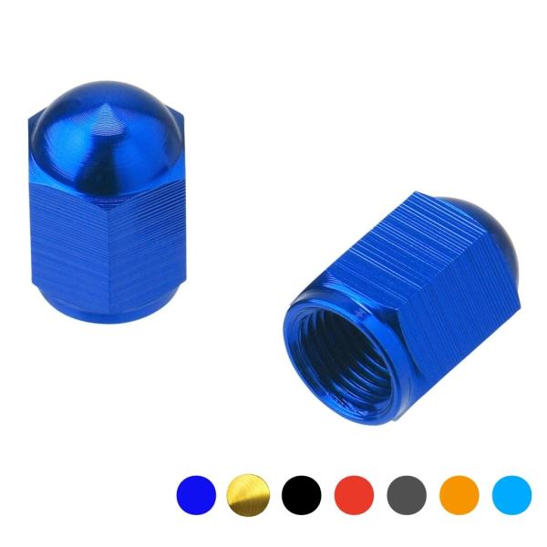 DRC ディーアールシー アルミエアバルブキャップ カラー：ブルー エアバルブキャップ