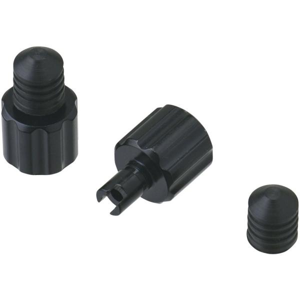 DRC ディーアールシー アルミムシ回し付きエアバルブキャップ カラー：ブラック エアバルブキャップ