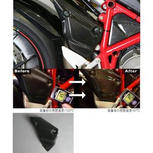 CARBON DRY カーボンドライ マフラーヒートプロテクター 848 DUCATI 1098 S ドゥカティ マフラーガード・ヒートガード マフラー