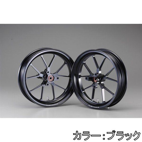 OVER オーヴァー アルミ鍛造ホイール GP-TEN フロント用単体 カラー：ブラック KSR11...