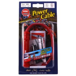 NGK エヌジーケー パワーケーブル(プラグコード) プラグコード色：ワインレッド／プラグキャップ色...