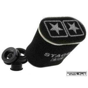 KN企画 ケイエヌキカク STAGE6 汎用エアフィルター 大 カラー：ブラック エアクリーナー・エ...