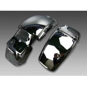 APE・エイプ50/100用メッキフェンダー前後セット[Y272] 田中商会