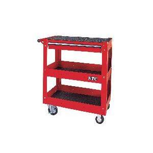 KTC ケイティーシー ワゴン 3段1引出し カラー：レッド キャビネット 工具箱 工具箱（収納）