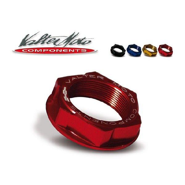 Valter Moto Components バルターモトコンポーネンツ ステムナット カラー：レッ...