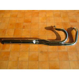 極太スラッシュカット2in1マフラー90 イントルーダークラシック400 KENTEC（ケンテック） 極太スラッシュカット2IN1マフラー 90Φ シャドウ