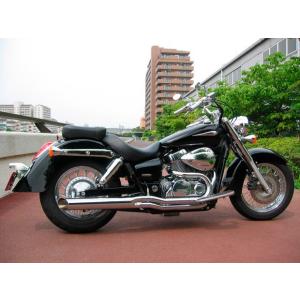 ああああ！　シャドウ400 スラッシュカットマフラー topsense_10006766