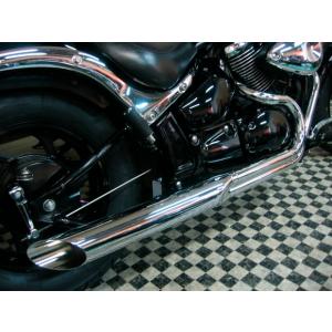 極太スラッシュカット2IN1マフラー90φ ドラッグスター400 極太スラッシュカット2in1マフラー90φ / ドラッグスター