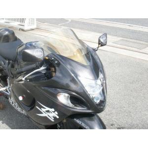 初期型ハヤブサ用ドライカーボンアッパーカウル A-TECH（エーテック） ストリート用フルカウル4点セット 素材：ドライ
