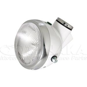 4Lモンキーヘッドライト12V電球付き艶消しブラック : ミニモト公式