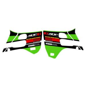 MDF エムディーエフ 車種別グラフィックデカールキット KDX125SRアタッカ シュラウド部分、...