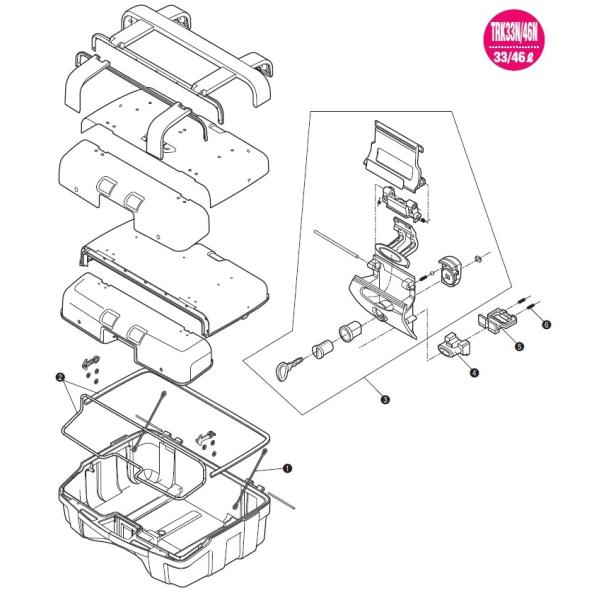 GIVI ジビ 【補修部品】シェルパッキン [Z2072R] TRK33N TRK46N その他トッ...