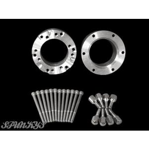 SPUNKY’S スパンキーズ ジャイロ用マルチホイールスペーサー70mm(アルミホイール用ナット付...