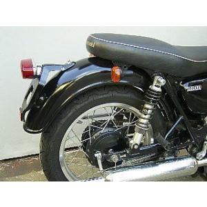 W650用 OSCAR ブラック フェンダー 3点セット OSCAR（オスカー） リアフェンダータイプC 黒ゲル W650 W400 KAWASAKI