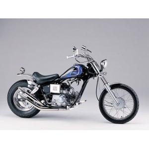 JAZZ50用 ステンレス製ツインスラッシュカットWマフラー/ジャズ50