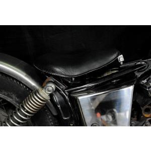 GUTS CHROME（ガッツ クローム） HardRide レザーソロシート クロス