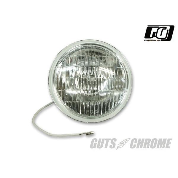 GUTS CHROME ガッツクローム ビンテージスタイルフォグライト用H3バルブユニッ ト クリア...