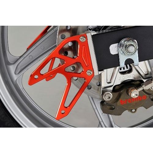 AGRAS アグラス リアスタンドプレート カラー：レッド CBR250R (2011-) HOND...