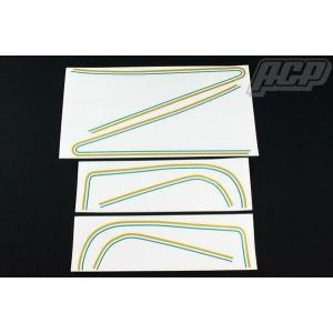 ACP（エーシーピー） E2タイプ ラインステッカーセット 赤ベース用