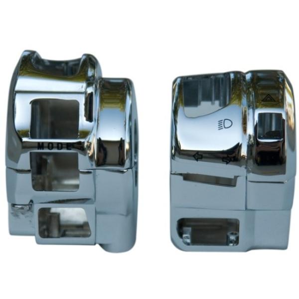 ROARING TOYZ ロアリングトイズ アルミ製クロームハンドルバースイッチボックス GSXR1...