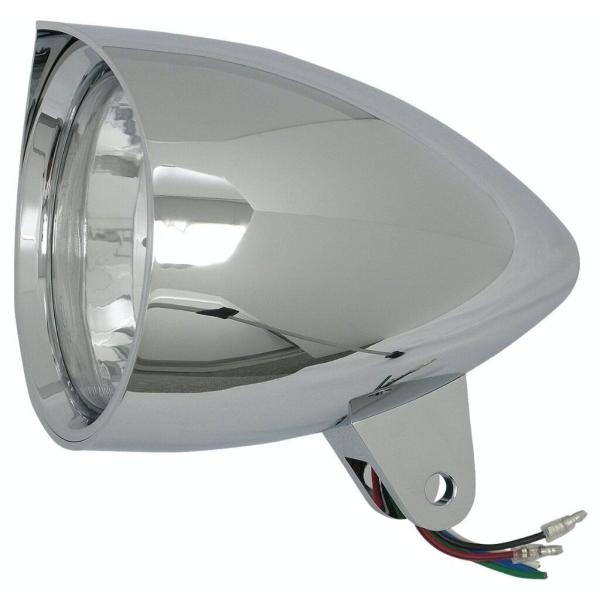 Neofactory ネオファクトリー シャープバイザー付きバレットヘッドライト 4-1/2インチ ...