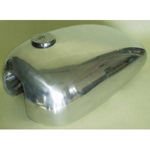 BIG CEDAR アルミロングピーナッツ タンク TW200 YAMAHA BIG CEDAR ビッグシーダー ロングピーナッツアルミタンク TW200