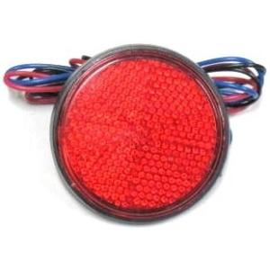 Rin Parts リンパーツ 丸型LEDリフレクター レンズカラー：レッド リフレクター 外装