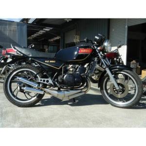 RZ250/350用 ステンレス クロス右2本出しストリートチャンバー 【ゼス
