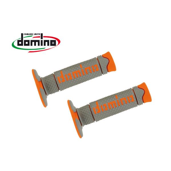 domino ドミノ オフロード DSH グリップ カラー：グレー×オレンジ ハンドル