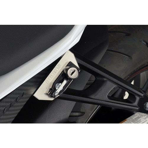 AGRAS アグラス ヘルメットホルダー ヘルメットロックカラー：ブラック / アルミステーカラー：...