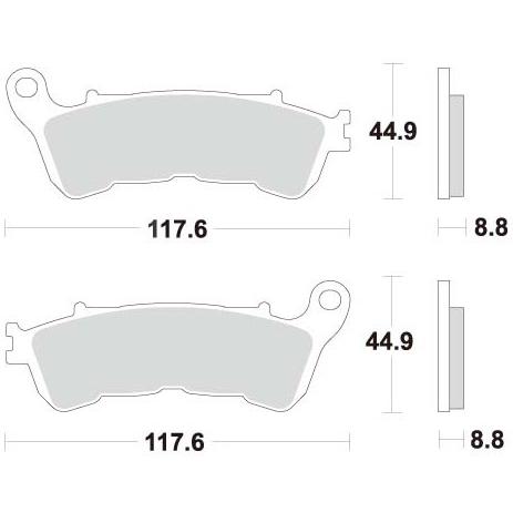ACCOSSATO アコサット ブレーキパッド AGPA87 タイプ：シンタード VFR1200X ...