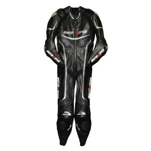SPOON スプーン MFJ公認 革ツナギ レーシングスーツ ブラック系 3L