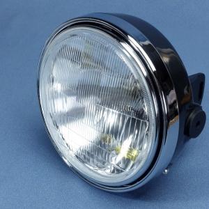 RZ250/350用 ガラスレンズヘッドライト/黒ボディー 【 ゼス