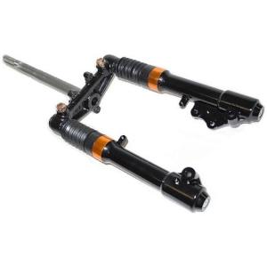 復刻！高品質 20mmローダウンフロントフォーク黒 銀 グランド