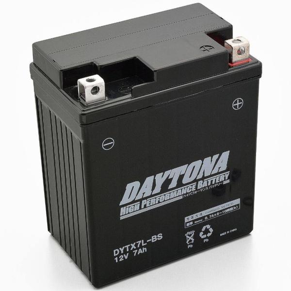 DAYTONA ハイパフォーマンスバッテリー 液入り充電済 【DYTX7L-BS】 デイトナ