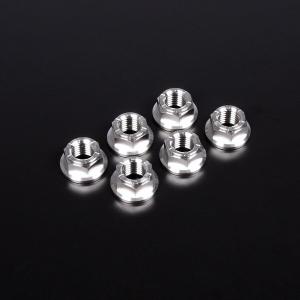 リアスプロケット用 軽量 チタンナット M10-P1.25 BL ブルー 青 6pcs