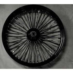 ハーレーXL1200nスポークホイール ブラックリム2008年F Rセット 部品屋K&W KING SPOKE ホイール リムカラー：ブラック／スポーク