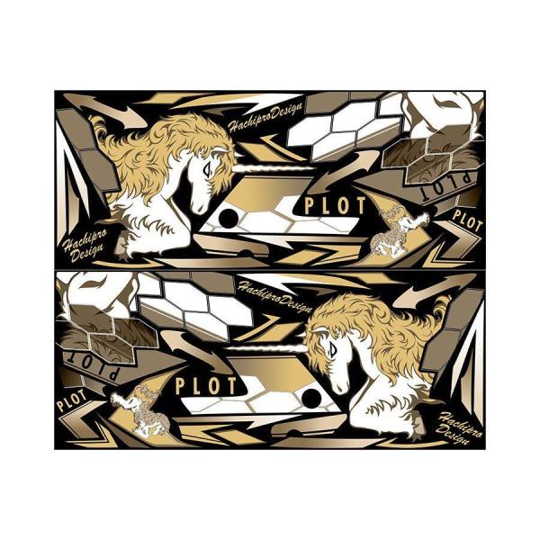 PLOT プロト デカールキット ユニコーン カラー：ホワイト／ゴールド Ninja250 [ニンジ...