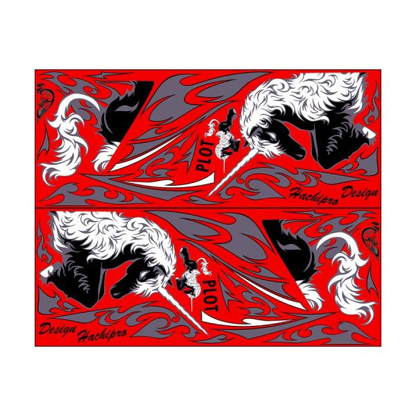 PLOT プロト デカールキット ユニコーン カラー：レッド CBR250R (2011-) HON...