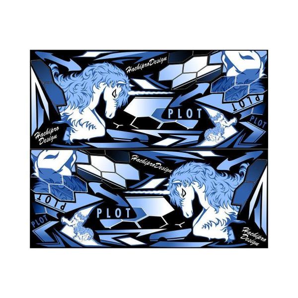 PLOT プロト デカールキット ユニコーン カラー：ブルー Ninja250 [ニンジャ250 ]...