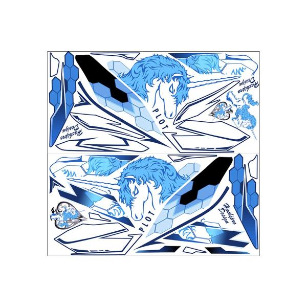 PLOT プロト デカールキット ユニコーンB カラー：ブルー YZF-R25 YZF-R3 YAM...