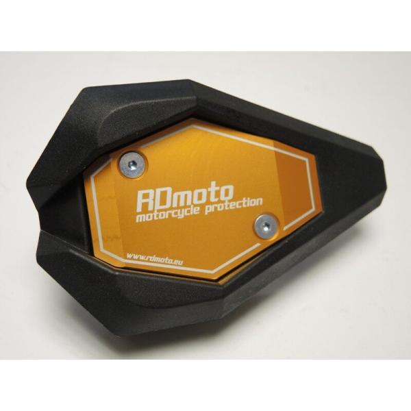 RDmoto アールディーモト クラッシュスライダー・ガード アルマイトカラー：ブラックアルマイト ...
