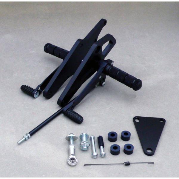 WR’S ダブルアールズ バトルステップ 1ポジションタイプ カラー：ブラック XJR400 XJR...