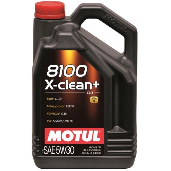 MOTUL 8100 X-clean+【5W30】【4サイクルオイル】 容量：5L モチュール
